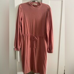 DownEast Rose Knit Sweater Dress Sz. L